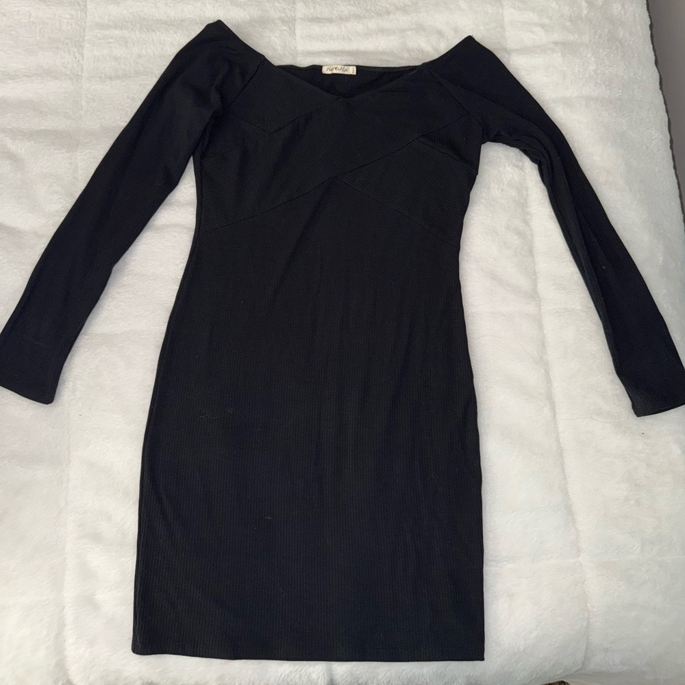 Elegant Black Off-Shoulder Dress